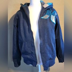 Hurley hooded zip front jacket Kids L 14/16